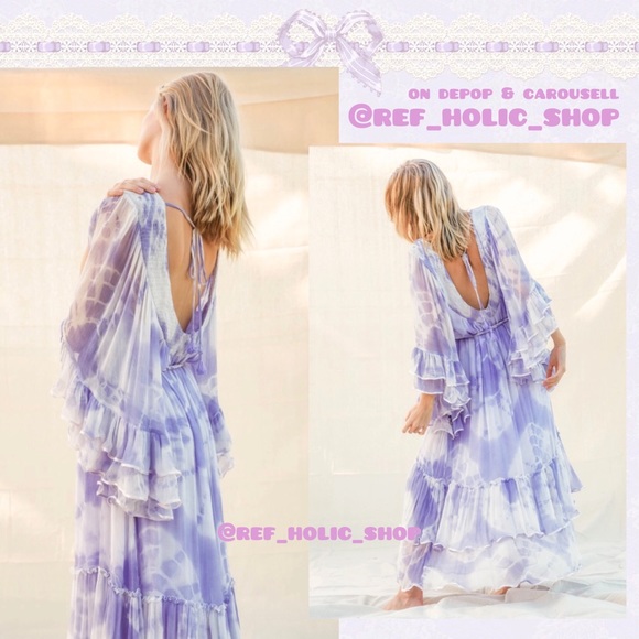 fillyboo Love Street Kimono Tie Dyed Maxi Dress - Picture 5 of 8